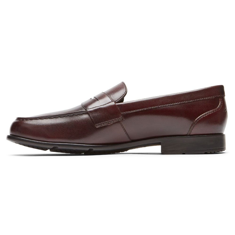 Mocassins Rockport Homem Marrom Escuro - Classic Penny - 67580RXKN